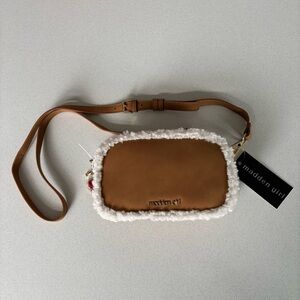 NWT Madden Girl Brown and Cream Crossbody Bag